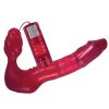 Bondara Toyjoy Red Hot Remote Vibrating Strapless Strap-On - 10 Inch Hot Red Vibrators