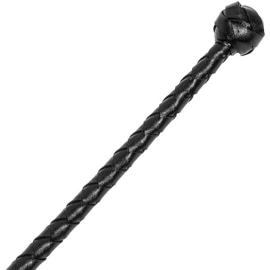 Bondara Bondara Enforcer Xl Pvc Bull Whip With Knot - 49 Inch Black Floggers, Whips & Ticklers