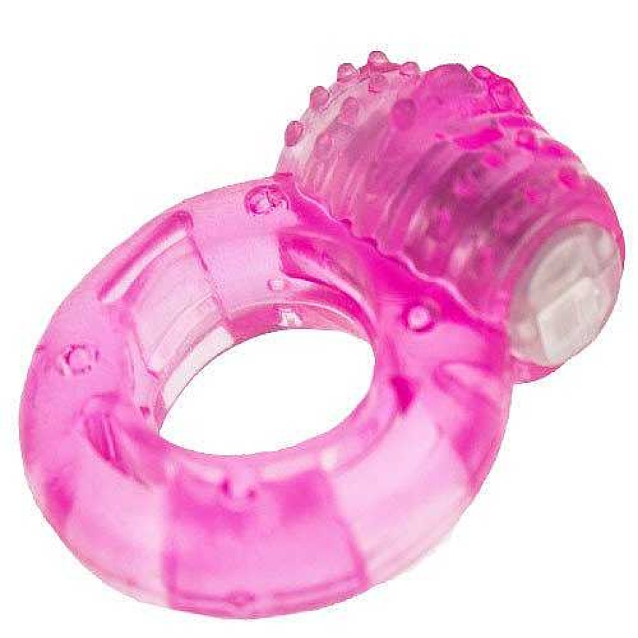 Bondara Bold Basics Pink Vibrating Cock Ring Sexy Pink Male Sex Toys