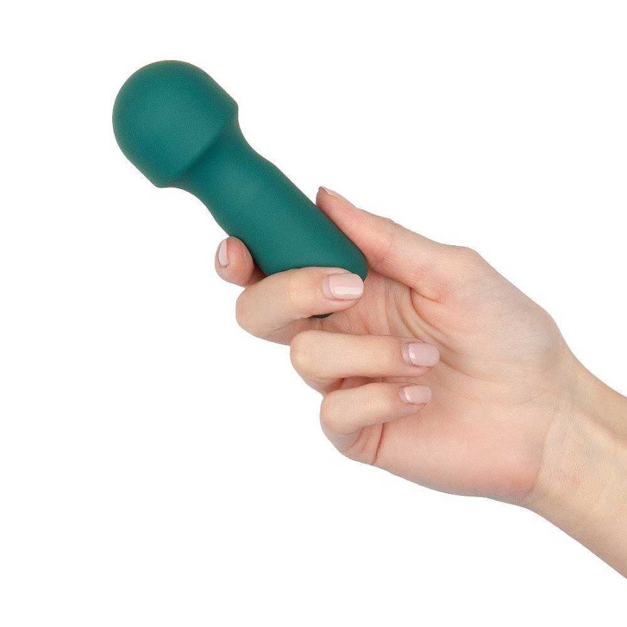 Bondara Mon Amour Lil Lover 16 Function Mini Wand Vibrator Ivy Green Vibrators