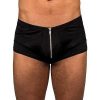 Bondara Lingerie Bondara Man Easy Access Zip-Up Boxer Briefs Black Men'S Sexy Underwear