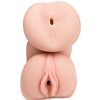 Boss Masturbators Boss Switch Medium Double Ended Ass & Pussy Masturbator - 7 Inch Light Tone Male Sex Toys