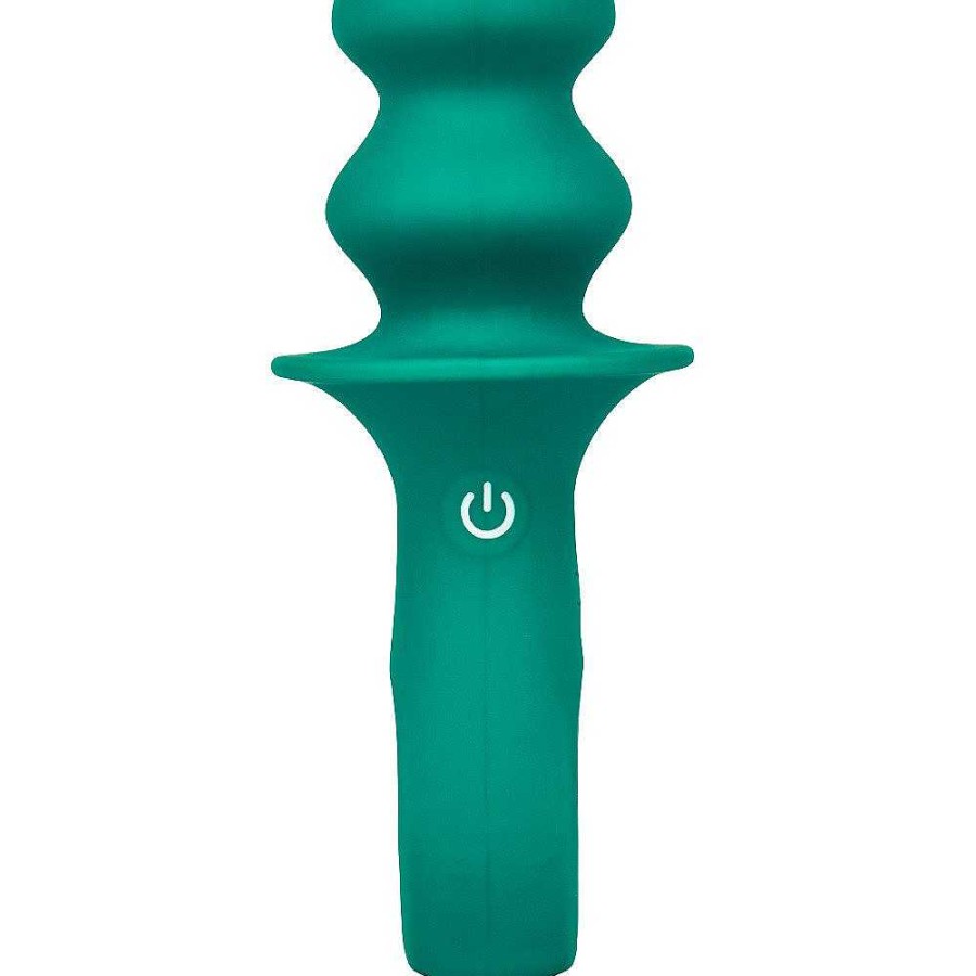 Bondara Bondara Silicone 12 Function Vibrating Butt Plug - 6.5 Inch Green Butt Plugs