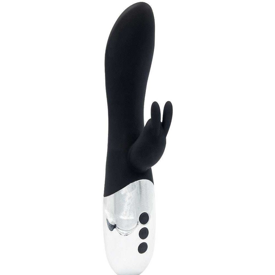 Bondara Bondara Boost Silicone 10 Function Rechargeable Rabbit Vibrator Black Vibrators