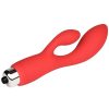 Bondara Bondara Frisky Business Silicone 10 Function Rabbit Vibrator Red Vibrators