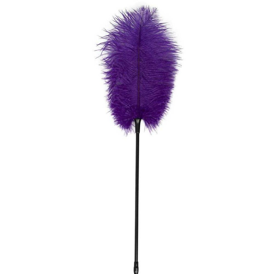 Bondara Bondara Ostrich Feather Tickler - 17 Inch Purple Floggers, Whips & Ticklers