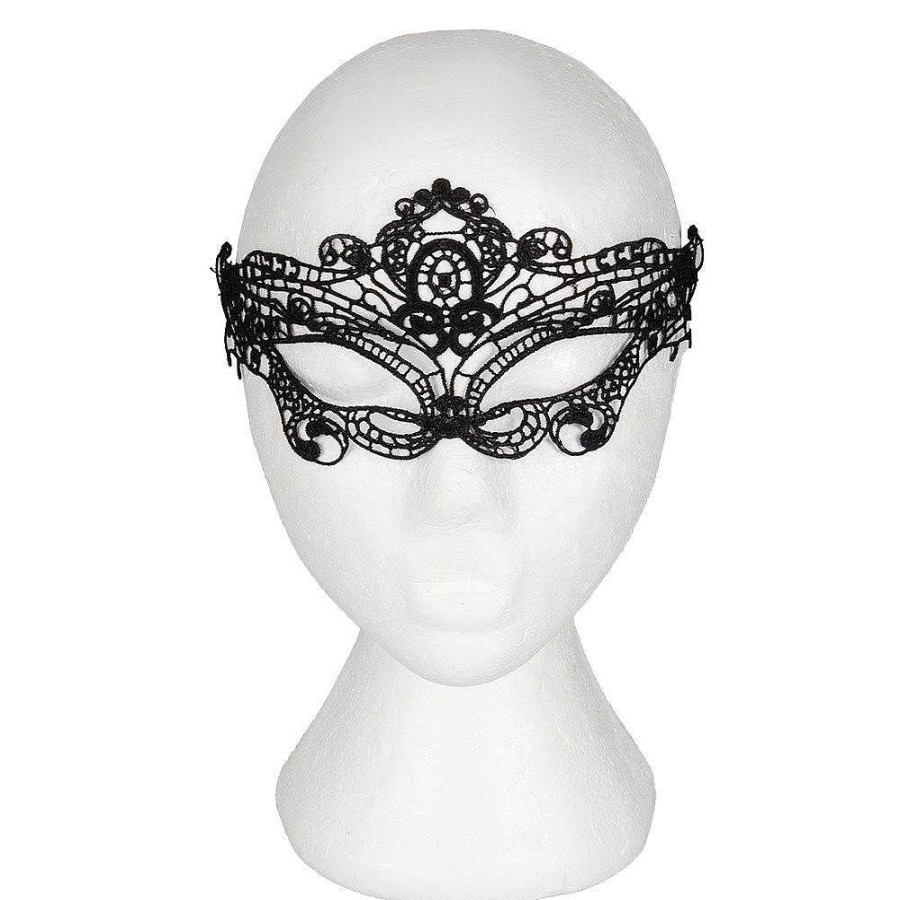 Bondara Bondara Regal Lace Eye Mask Black Fetish Clothing