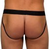 Bondara Lingerie Bondara Man Cheeky Exposure Jock Strap Black Men'S Sexy Underwear