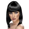 Bondara Alluring Asymmetric Bob Full Fringe Wig Black Role Play Costumes & Outfits