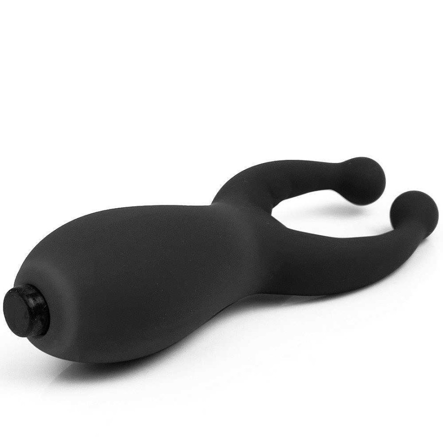 Bondara Bondara Lady Luck Silicone Vibrating Nipple And Clit Stim Black Vibrators