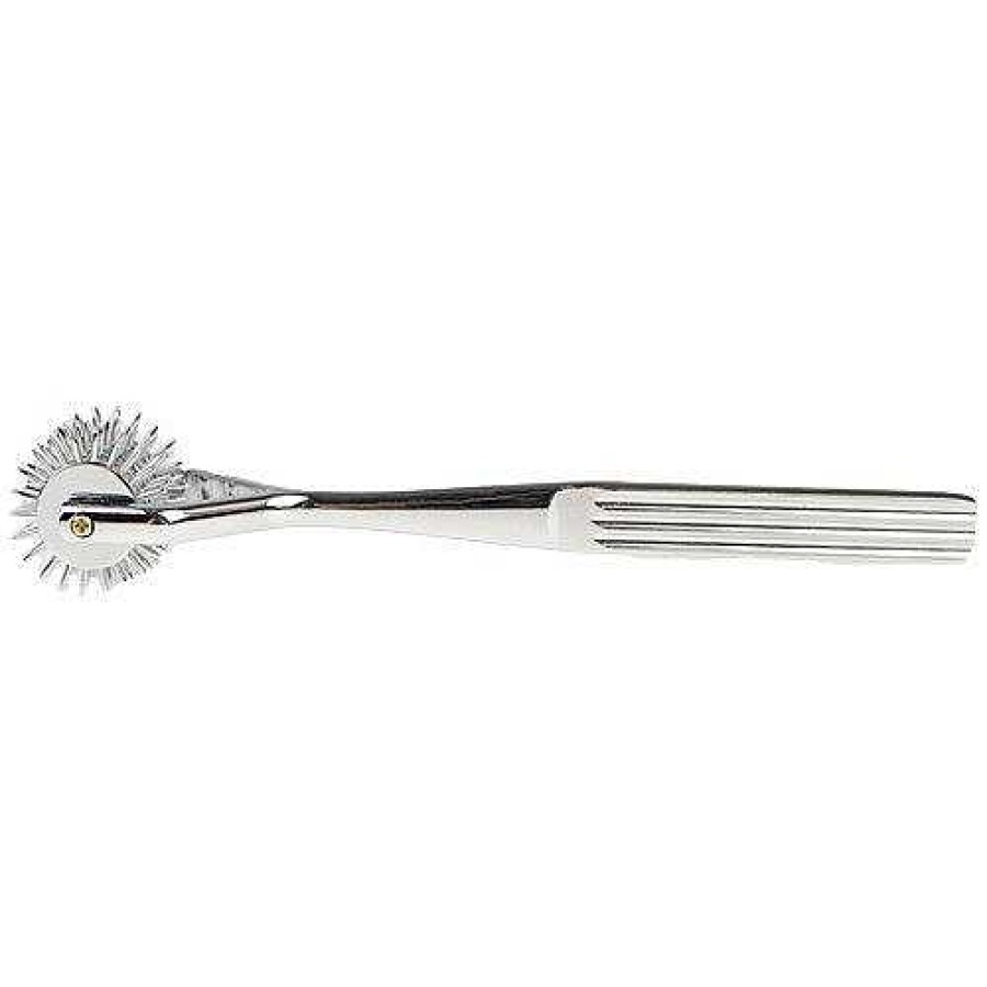 Bondara Bondara Stainless Steel 5-Row Wartenberg Pinwheel Silver Medical Play Toys