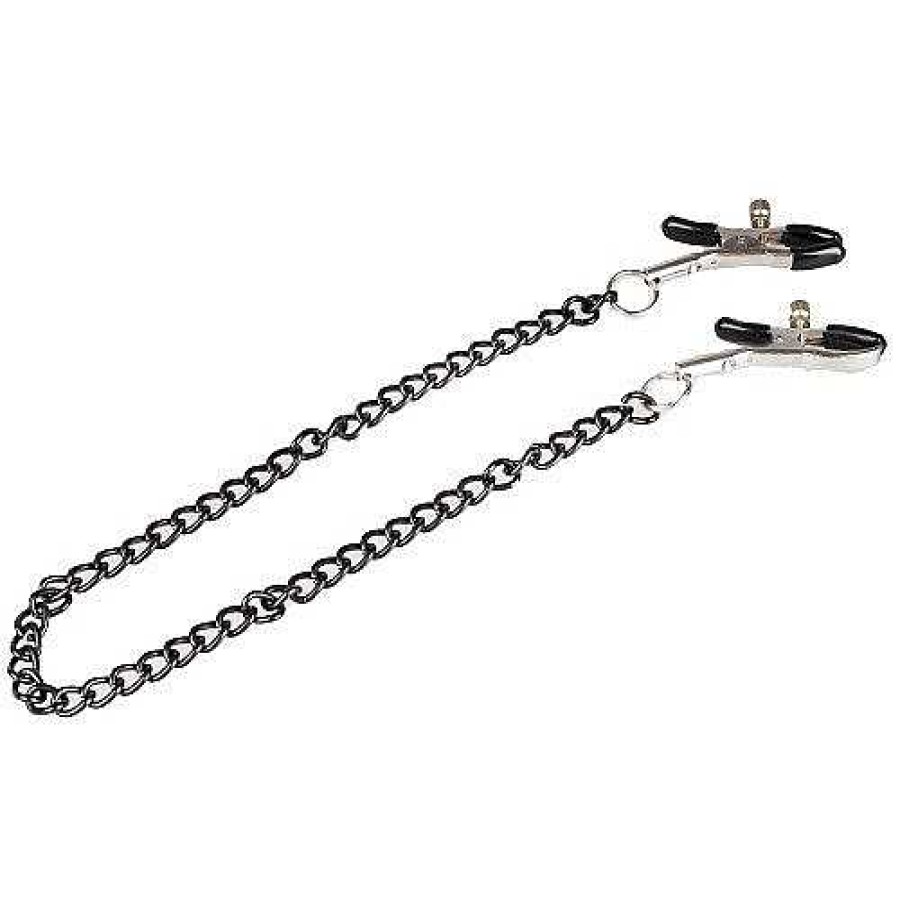 Bondara Bondara Chain Nipple Clamps Black Nipple Toys & Clit Toys