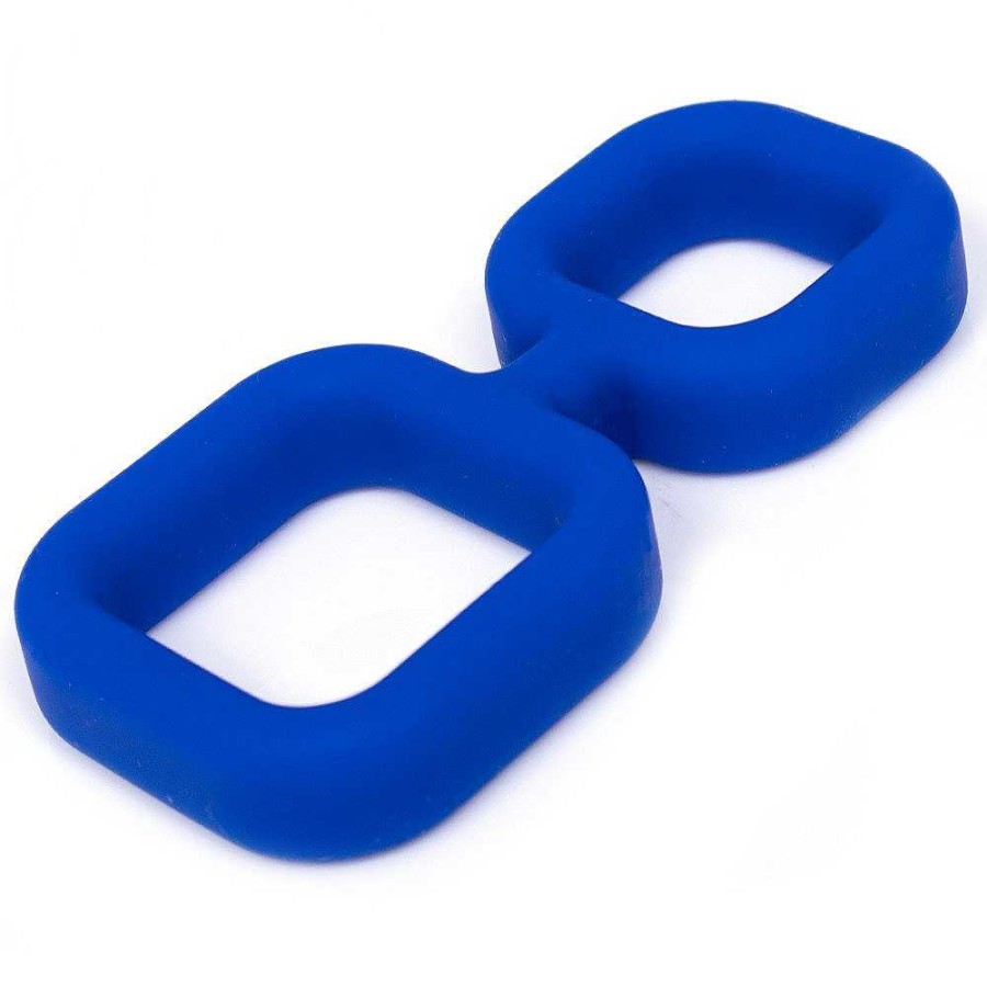 Bondara Bondara Box Of Tricks Super-Stretchy Cock And Ball Ring Blue Male Sex Toys