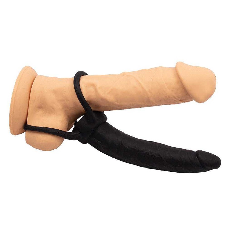 Bondara Bondara Dual Penetration Anal Strap-On Dildo - 6 Inch Black Strap-Ons