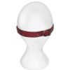 Bondara Bondara Wild Flower Red Floral Faux Leather Ball Gag Red And Black Ball Gags & Mouth Gags