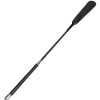 Bondara Bondara Luxe Tension Faux Leather Slimline Riding Crop - 24 Inch Black Floggers, Whips & Ticklers